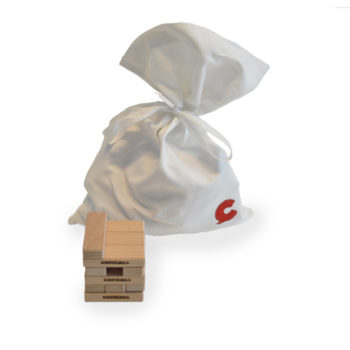 Bauholz mit Sack