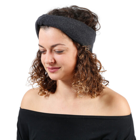 Haarband merino anthrazit
